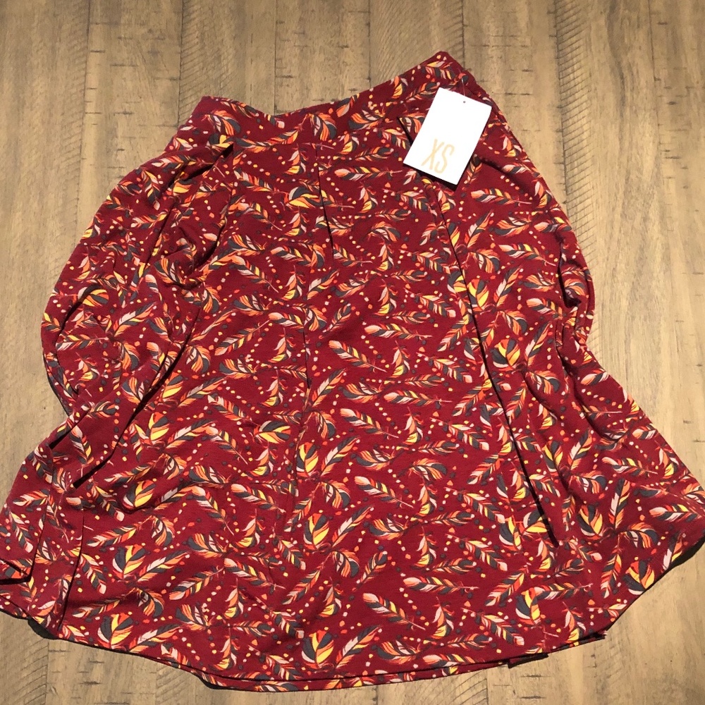 Lularoe Madison Fall Skirt with Pockets